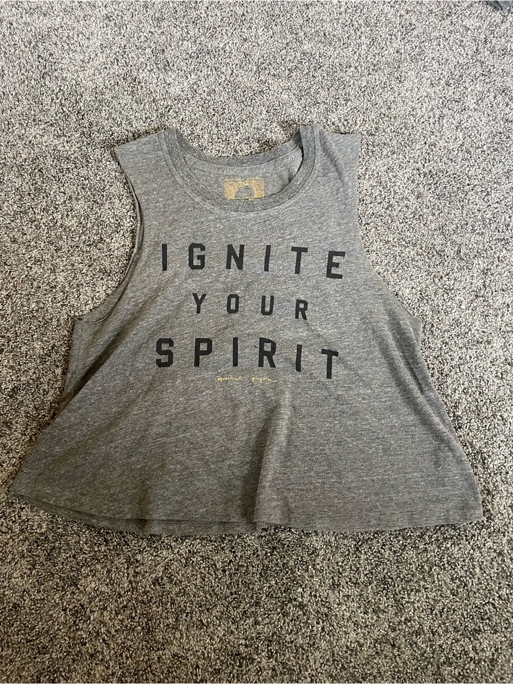 Ignite Your Spirit Gray Women's Muscle Tank